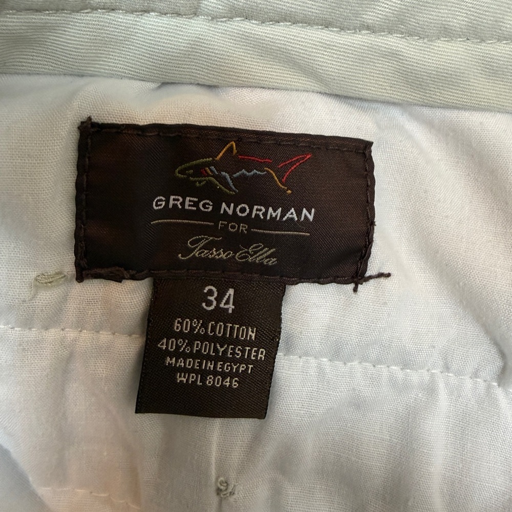 Greg Norman Collection Men's 34 Light Gray Cargo Shorts Performance - Picture 4 of 6